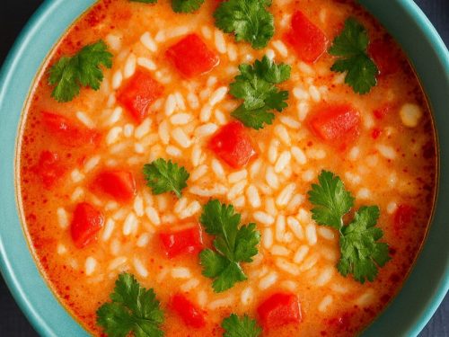 Tom Yum ar rīsiem pusdienām